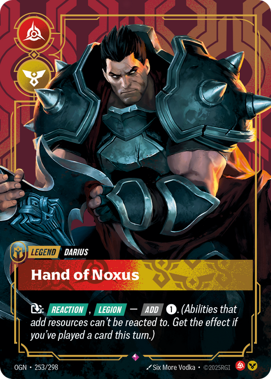Darius - Hand of Noxus - 253/298 - Rare (Inglés Foil NM)