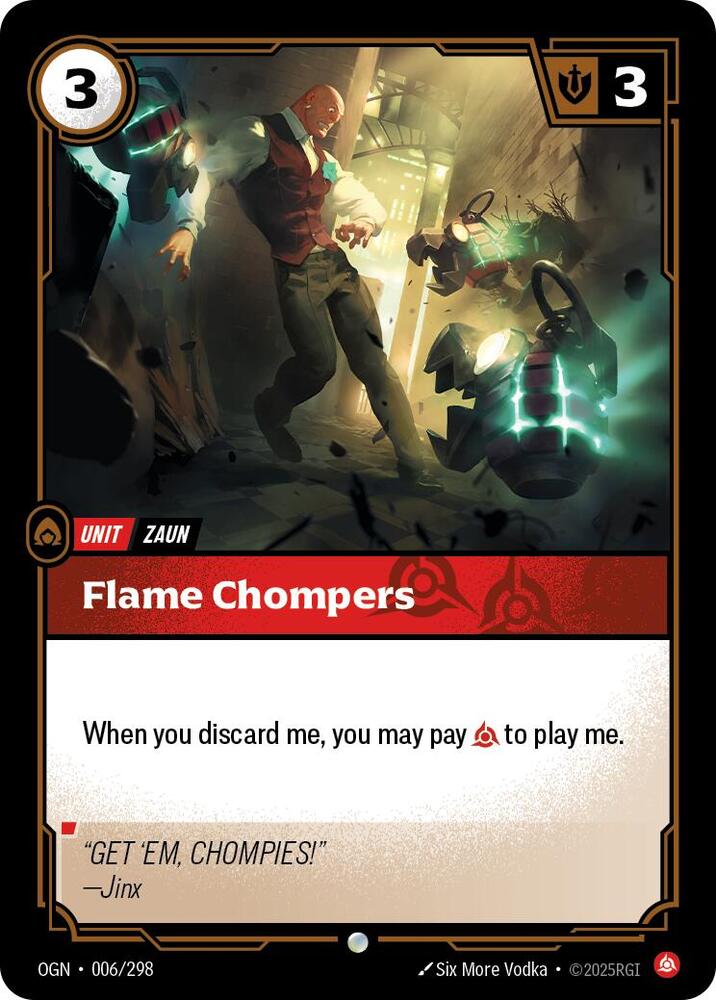 Flame Chompers - 006/298 - Common (Inglés NM)