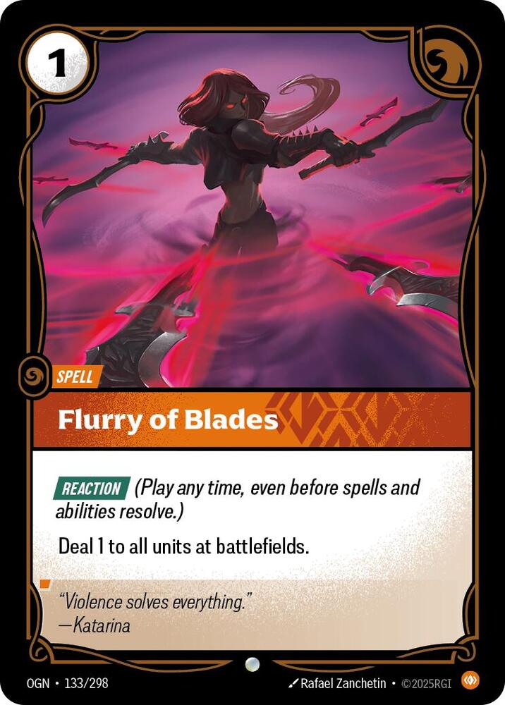 Flurry of Blades - 133/298 - Common (Inglés NM)