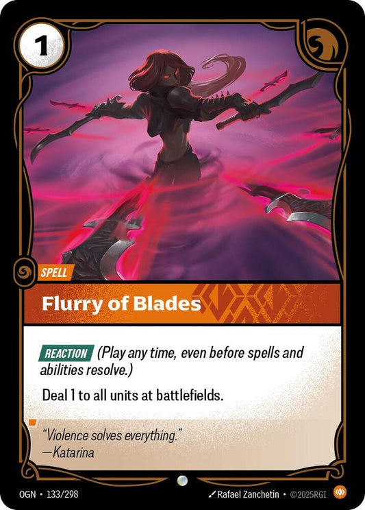 Flurry of Blades - 133/298 - Common (Inglés NM)
