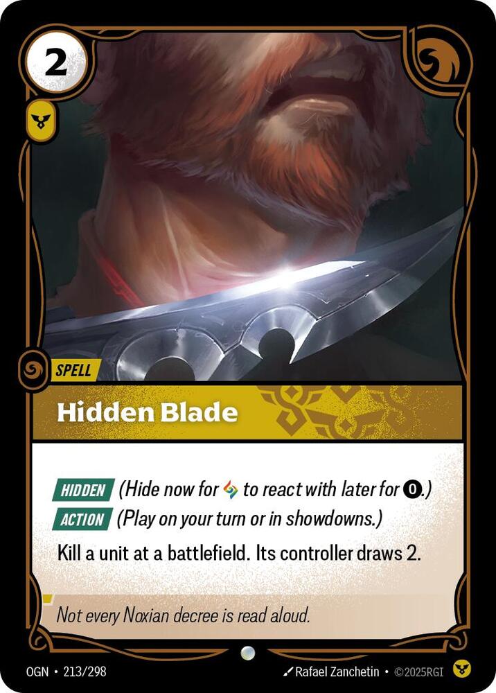 Hidden Blade - 213/298 - Common (Inglés NM)
