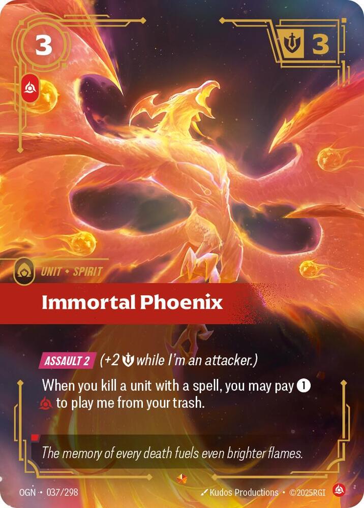 Immortal Phoenix - 037/298 - Epic (Inglés Foil NM)