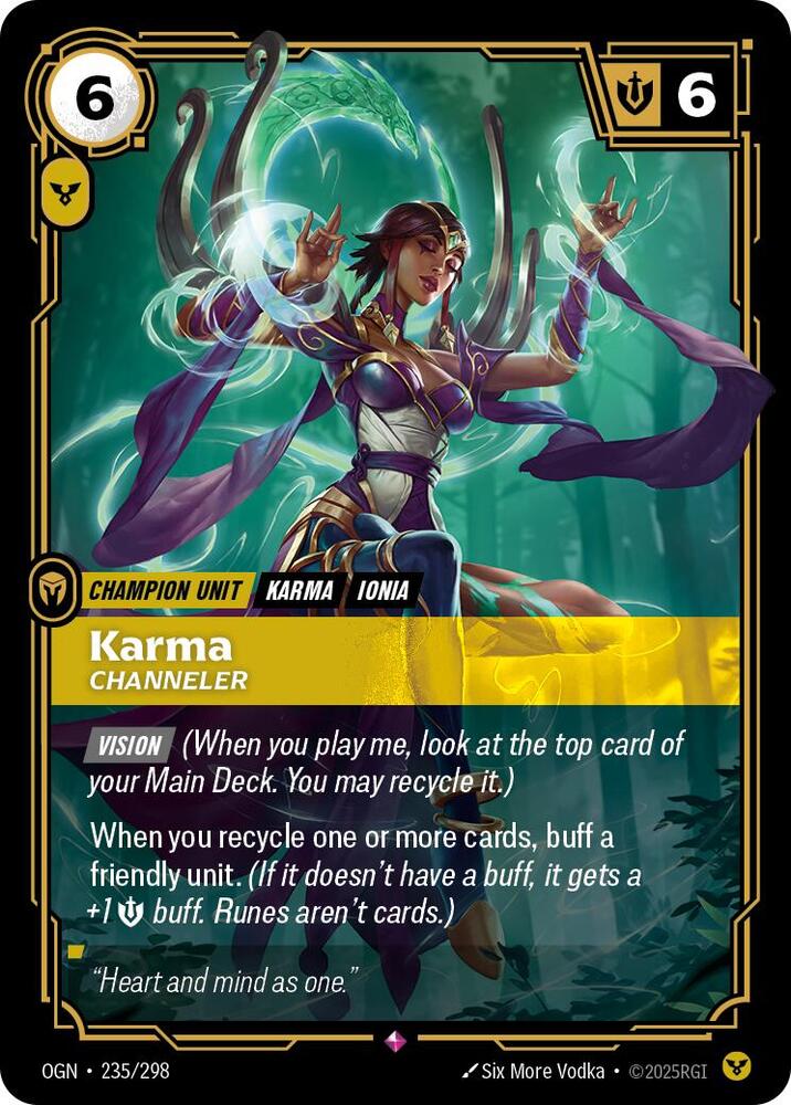 Karma - Channeler - 235/298 - Rare (Inglés Foil NM)