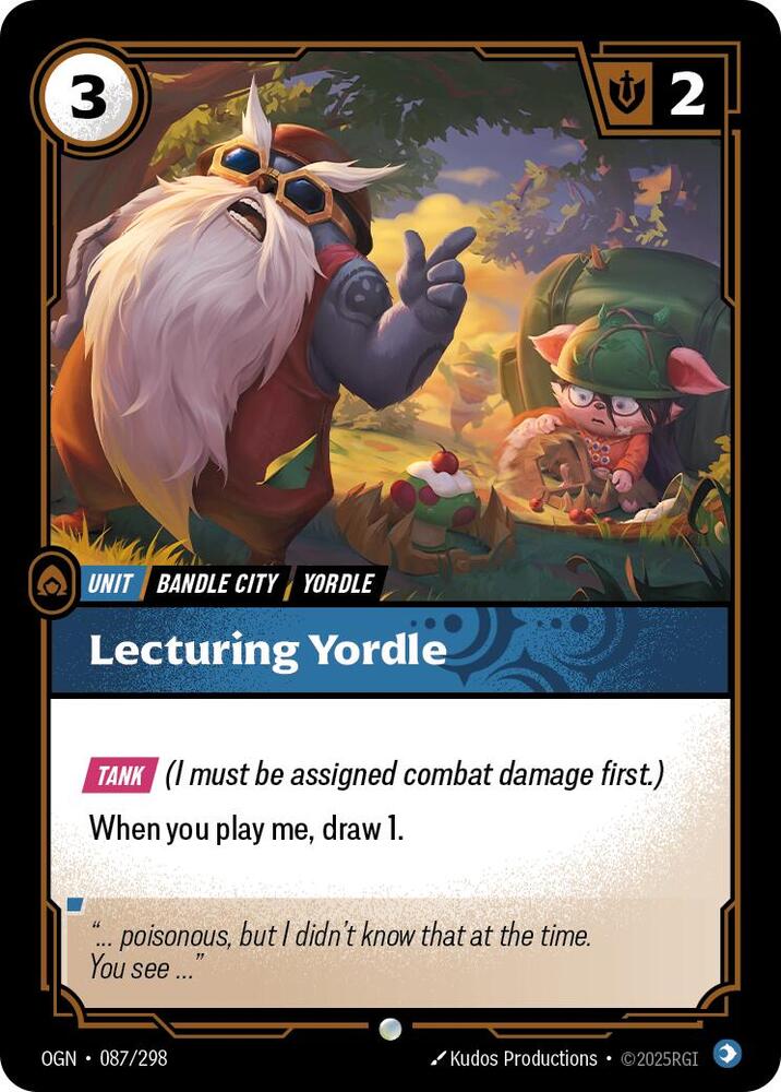 Lecturing Yordle - 087/298 - Common (Inglés NM)