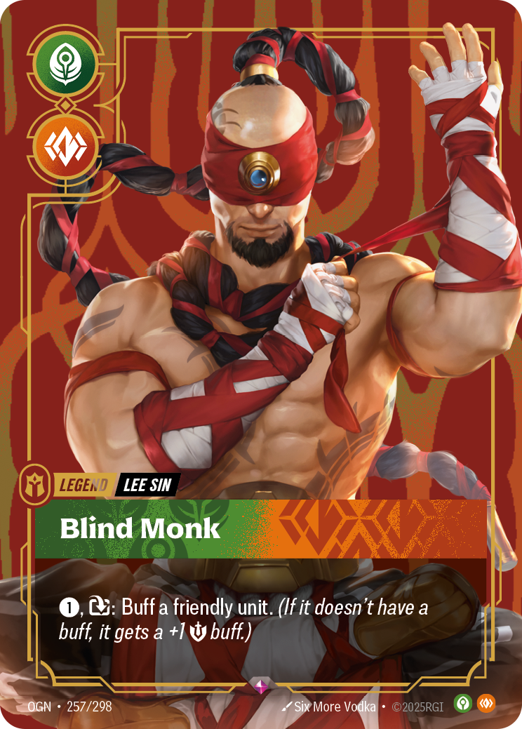 Lee Sin - Blind Monk - 257/298 - Rare (Inglés Foil NM)
