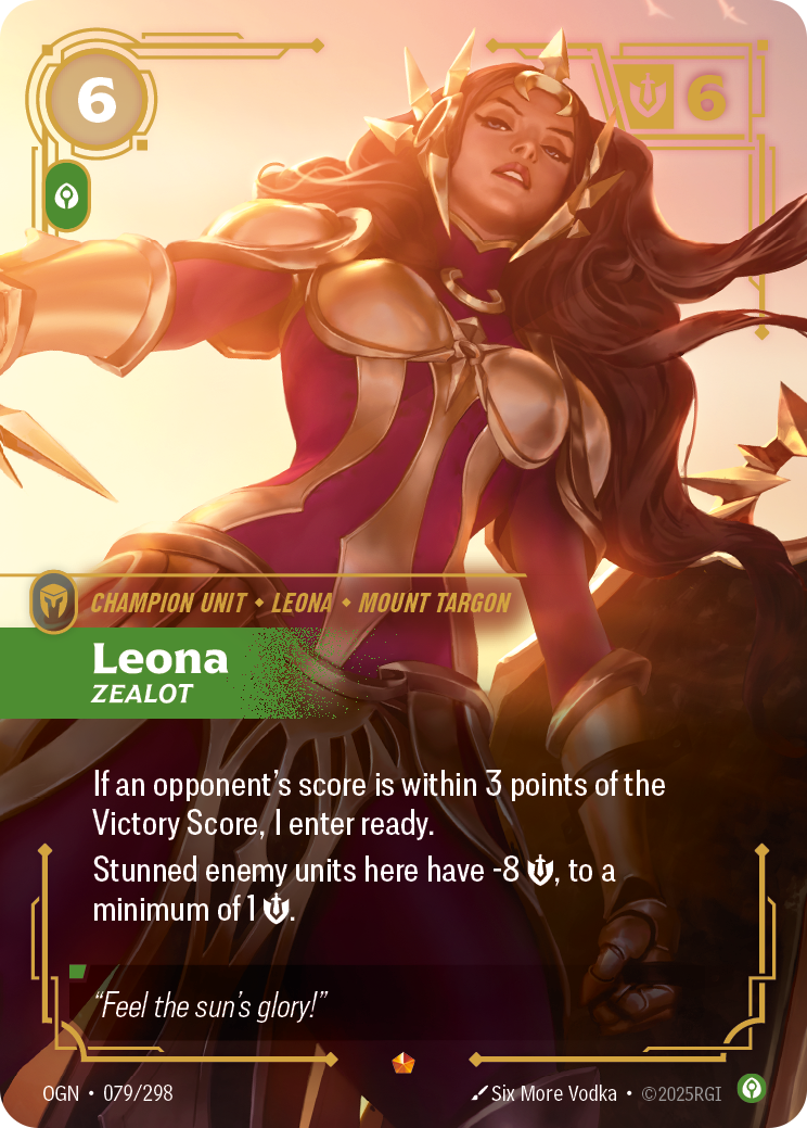 Leona - Zealot - 079/298 - Epic (Inglés Foil NM)