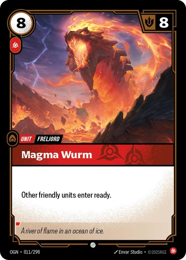 Magma Wurm - 011/298 - Common (Inglés NM)