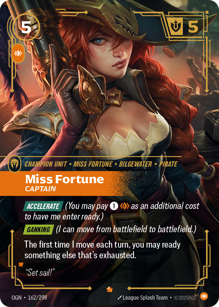 Miss Fortune - Captain - 162/298 - Epic (Inglés Foil NM)