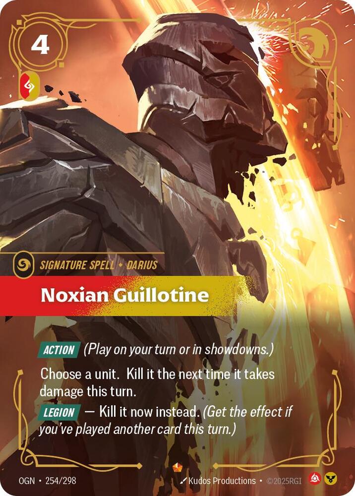 Noxian Guillotine - 254/298 - Epic (Inglés Foil NM)