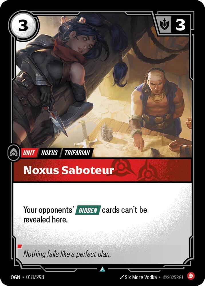 Noxus Saboteur - 018/298 - Uncommon (Inglés NM)
