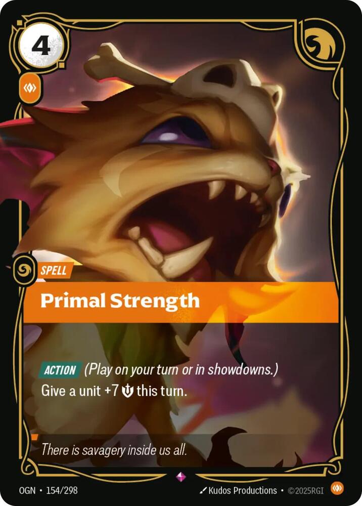 Primal Strength - 154/298 - Rare (Inglés Foil NM)