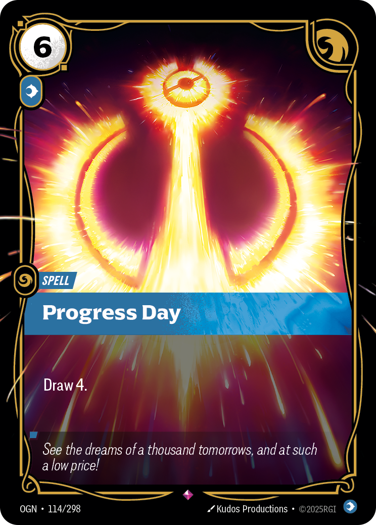 Progress Day - 114/298 - Rare (Inglés Foil NM)