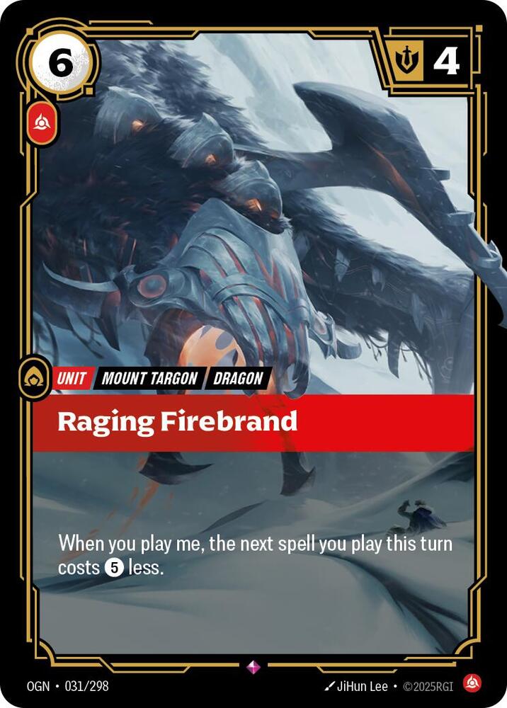 Raging Firebrand - 031/298 - Rare (Inglés Foil NM)