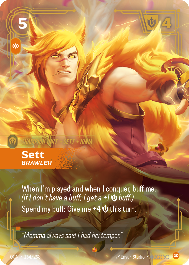 Sett - Brawler - 164/298 - Epic (Inglés Foil NM)