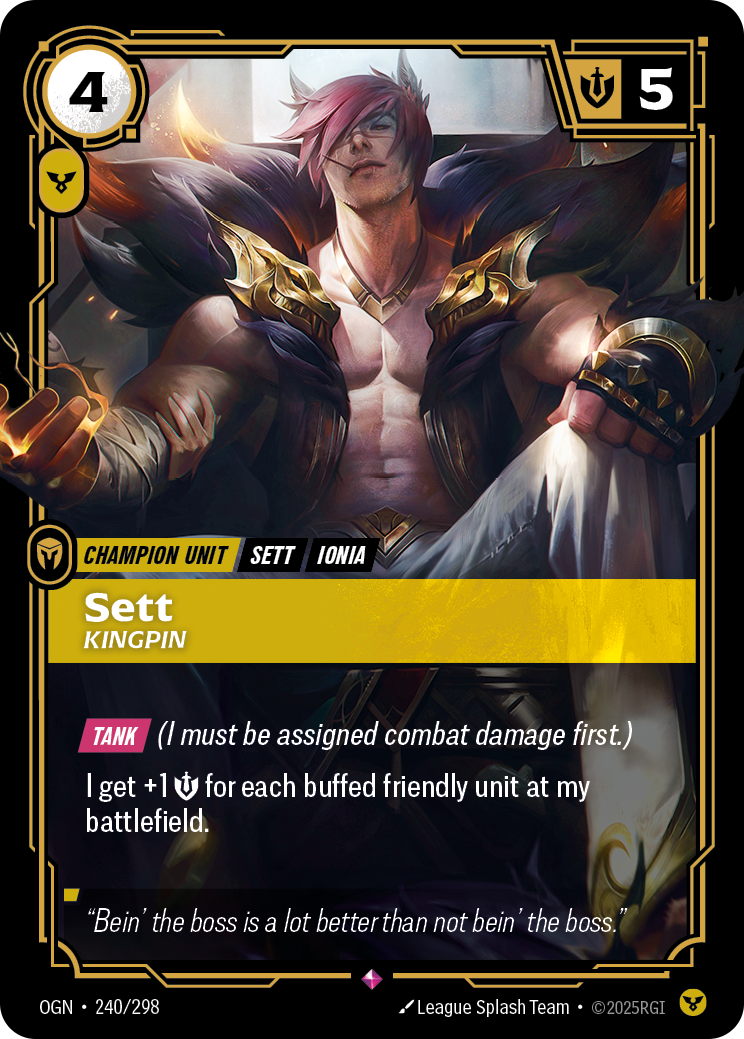 Sett - Kingpin - 240/298 - Rare (Inglés Foil NM)