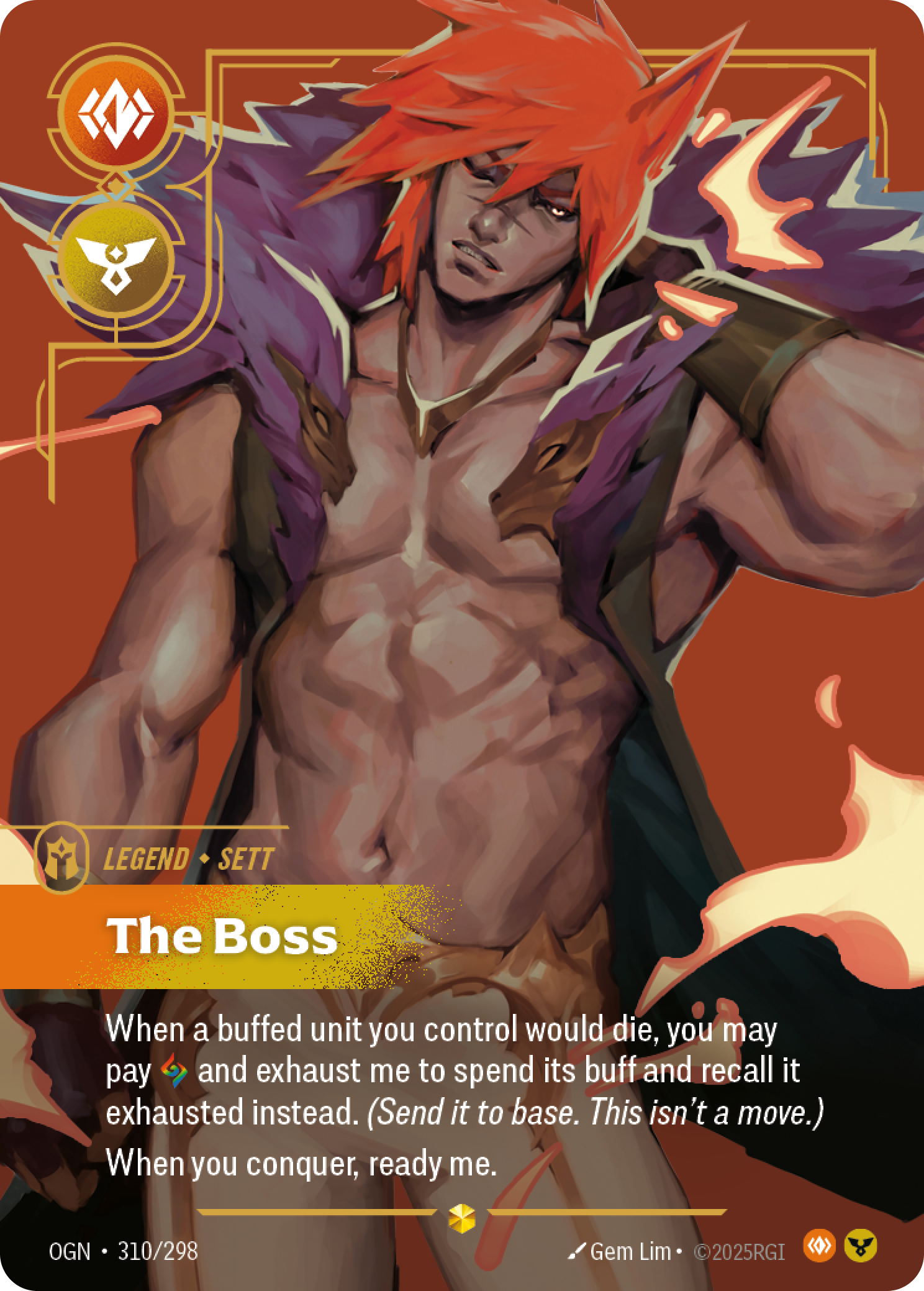 Sett - The Boss - 310/298 - Showcase (Inglés Foil NM)