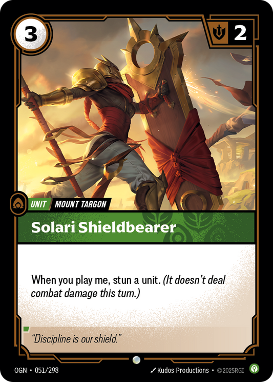 Solari Shieldbearer - 051/298 - Common (Inglés Foil NM)