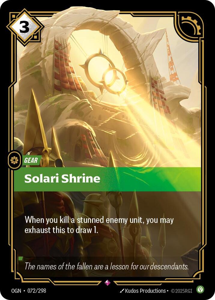 Solari Shrine - 072/298 - Rare (Inglés Foil NM)