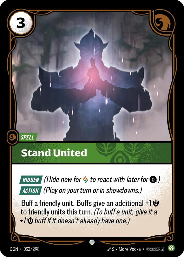 Stand United - 053/298 - Common (Inglés NM)