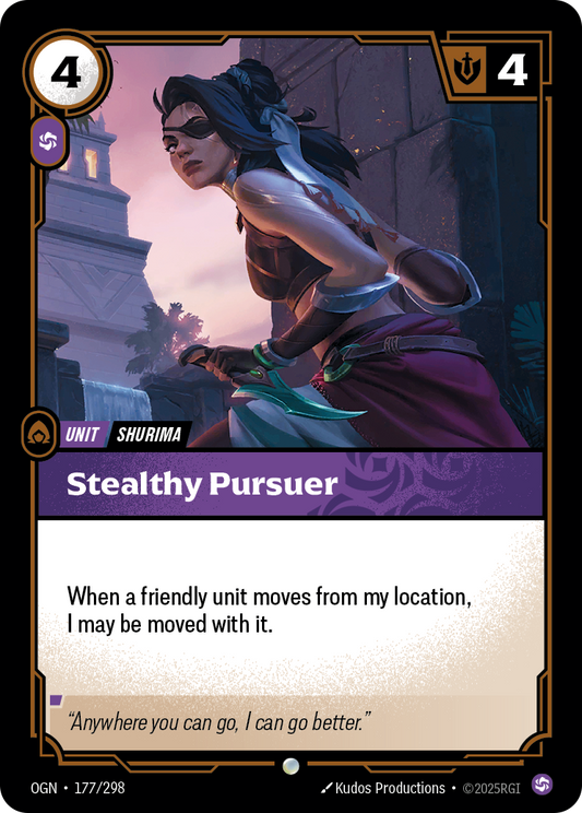 Stealthy Pursuer - 177/298 - Common (Inglés Foil NM)