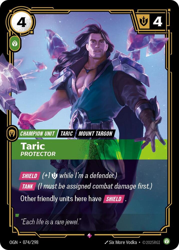 Taric - Protector - 074/298 - Rare (Inglés Foil NM)