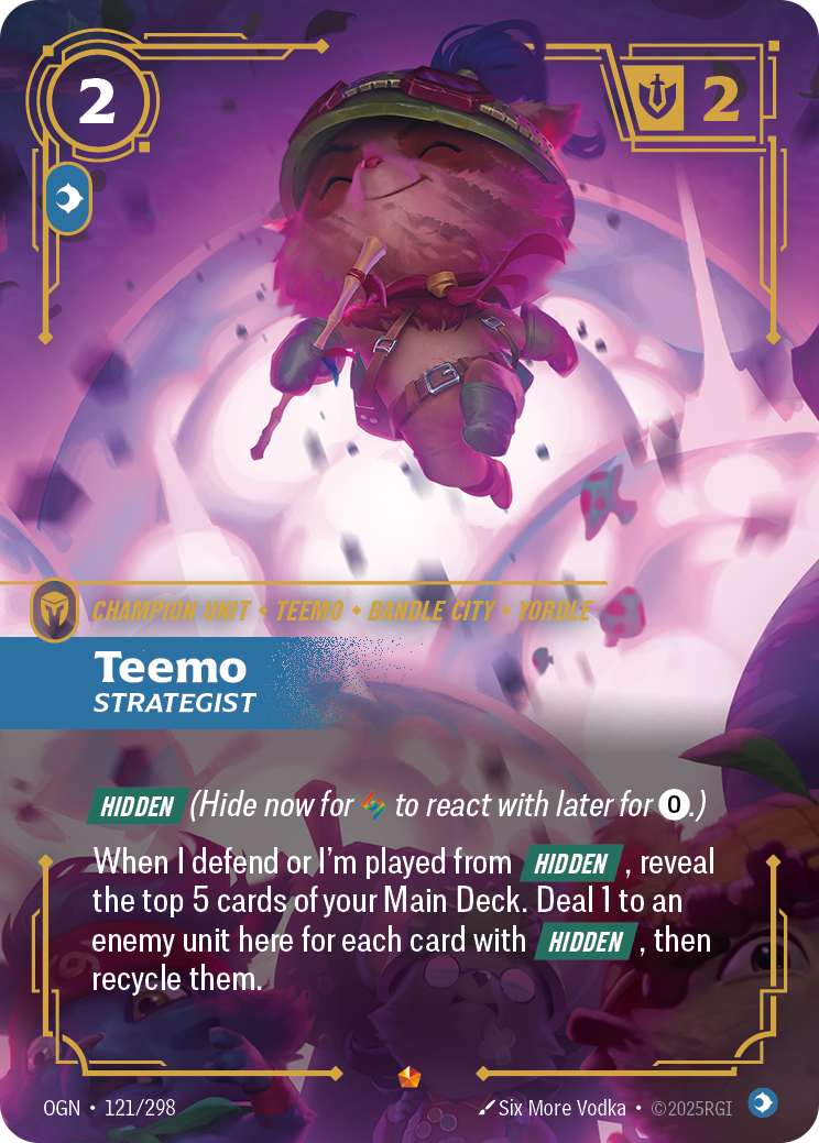 Teemo - Strategist - 121/298 - Epic (Inglés Foil NM)