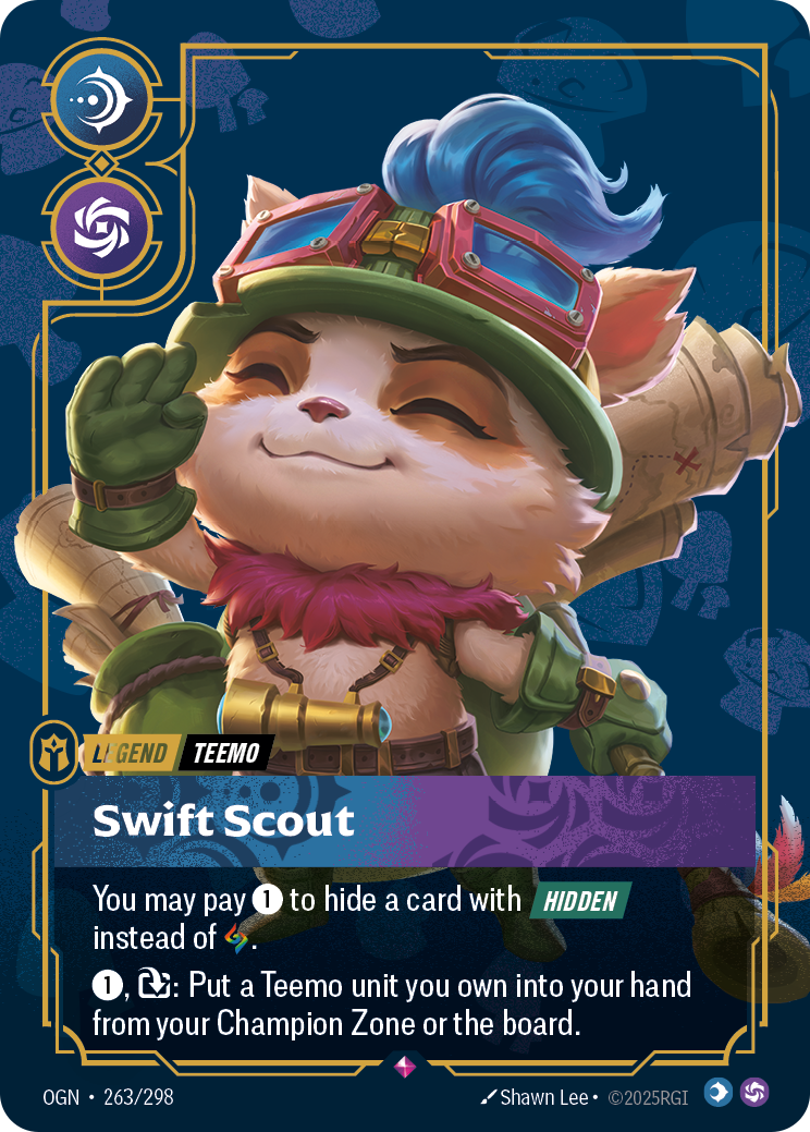 Teemo - Swift Scout - 263/298 - Rare (Inglés Foil NM)