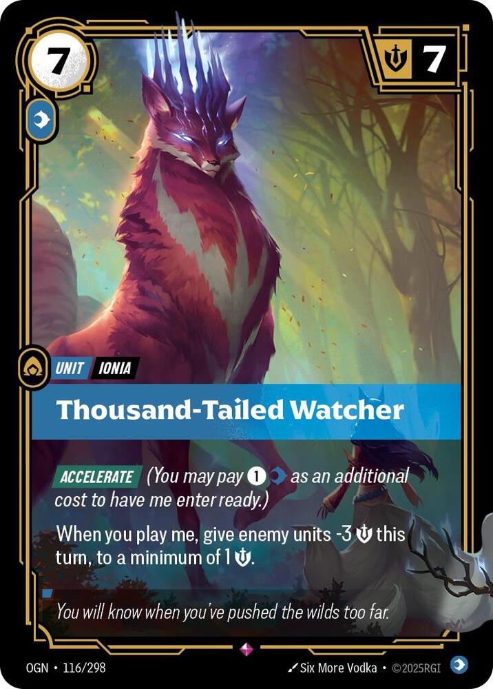 Thousand-Tailed Watcher - 116/298 - Rare (Inglés Foil NM)