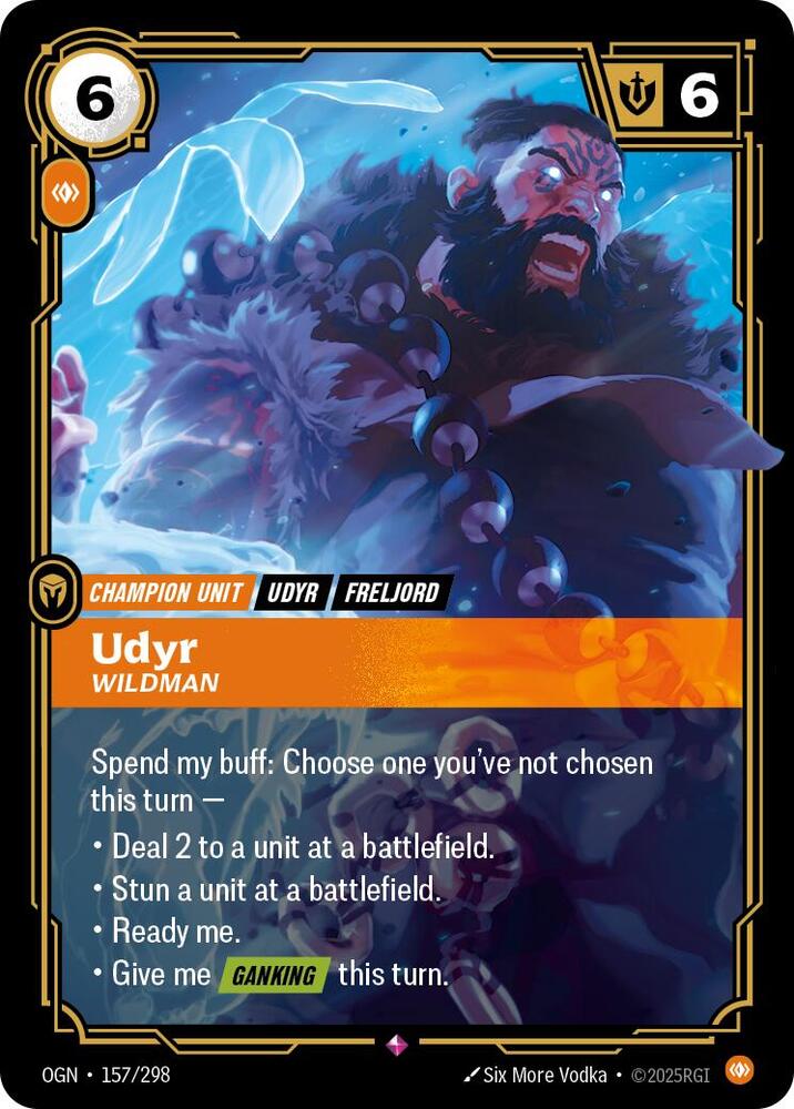 Udyr - Wildman - 157/298 - Rare (Inglés Foil NM)
