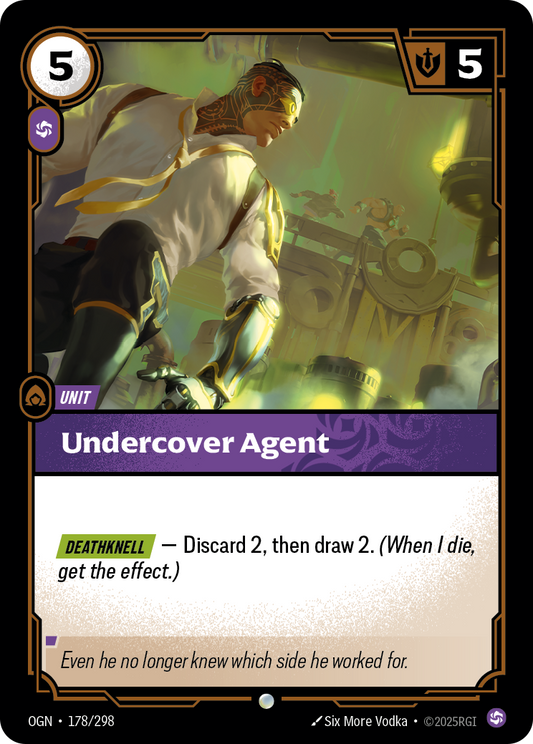 Undercover Agent - 178/298 - Common (Inglés Foil NM)