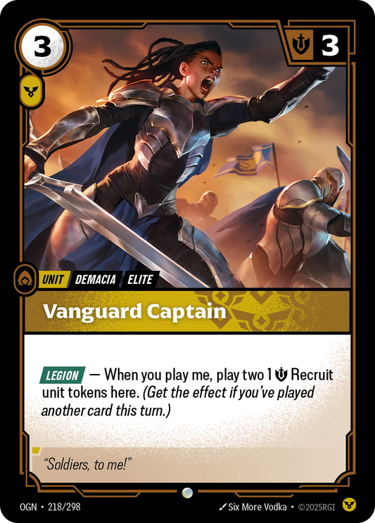 Vanguard Captain - 218/298 - Common (Inglés Foil NM)
