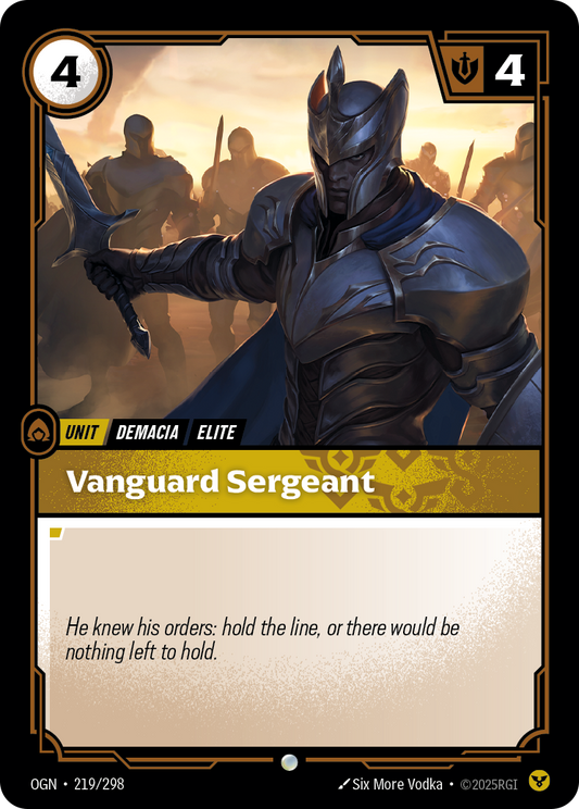 Vanguard Sergeant - 219/298 - Common (Inglés Foil NM)