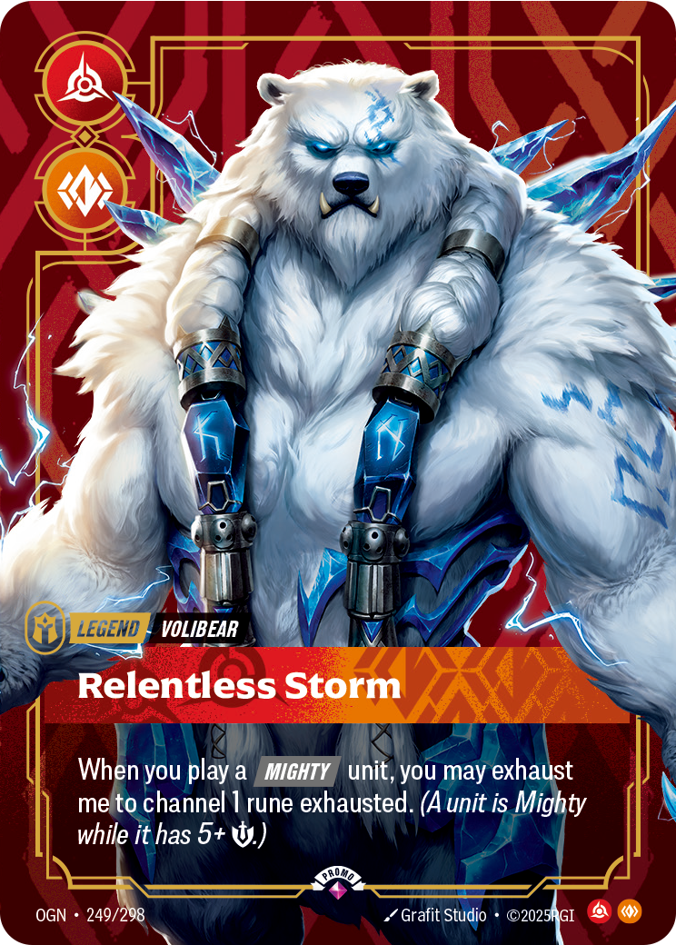 Volibear - Relentless Storm - 249/298 - Rare (Inglés Foil NM)