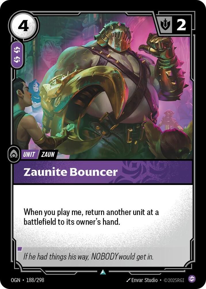 Zaunite Bouncer - 188/298 - Uncommon (Inglés NM)