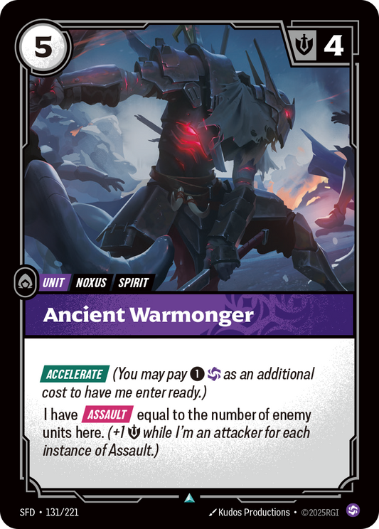 Ancient Warmonger - 131/221 - Uncommon (Inglés Foil NM)