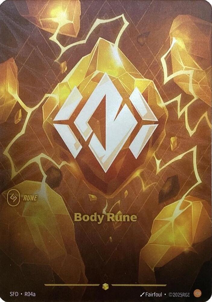 Body Rune (R04a) - R04a - Showcase (Inglés Foil NM)