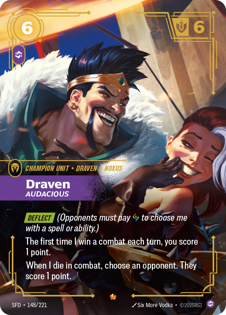 Draven - Audacious - 148/221 - Epic (Inglés Foil NM)