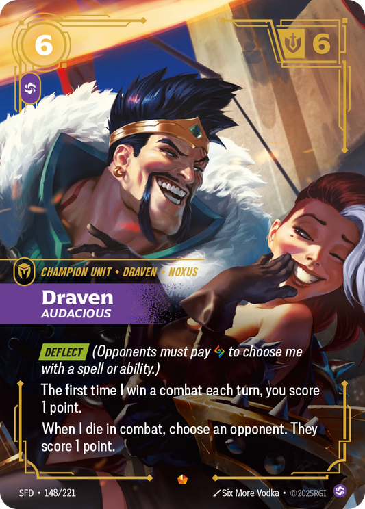 Draven - Audacious - 148/221 - Epic (Inglés Foil NM)