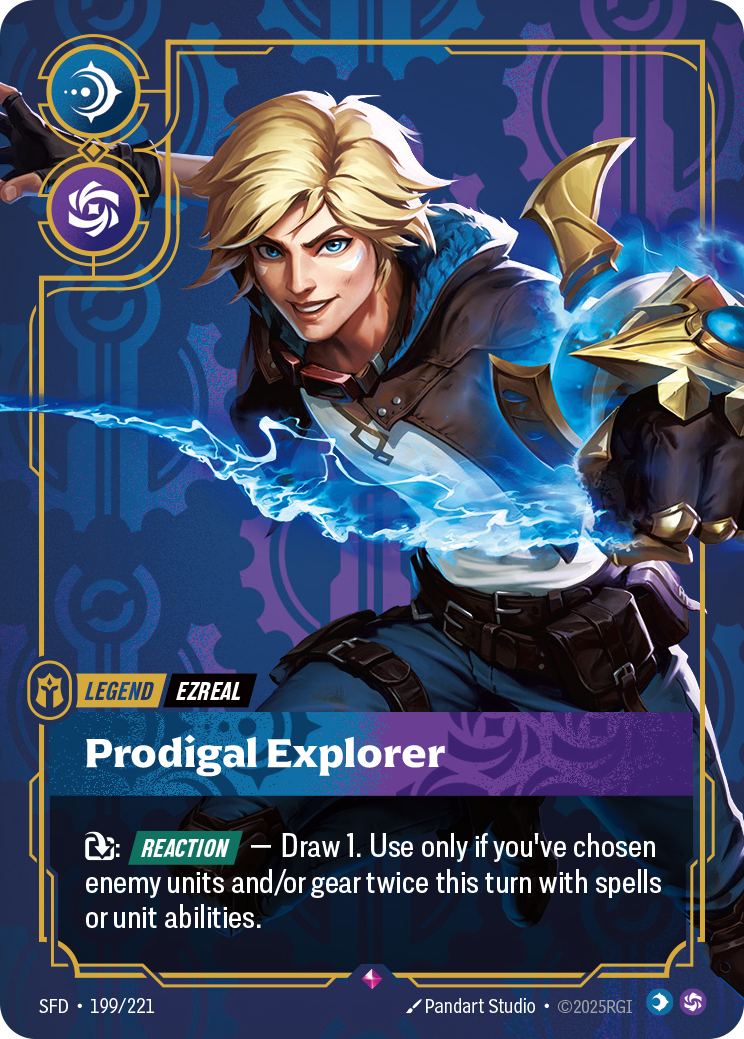 Ezreal - Prodigal Explorer - 199/221 - Rare (Inglés Foil NM)
