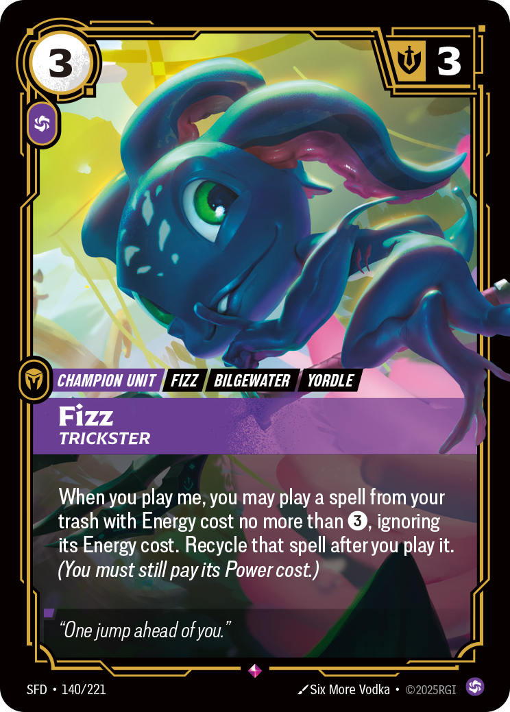 Fizz - Trickster - 140/221 - Rare (Inglés Foil NM)