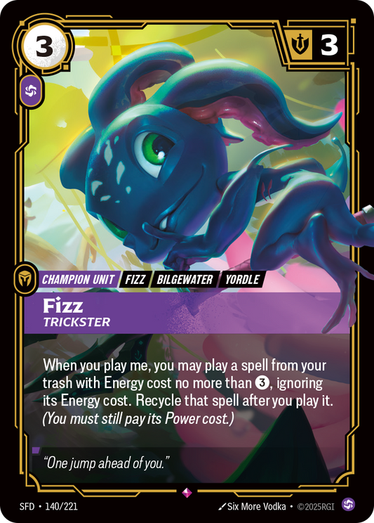 Fizz - Trickster - 140/221 - Rare (Inglés Foil NM)