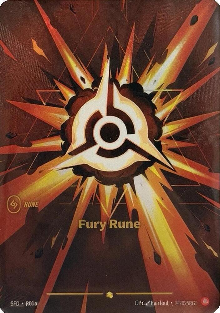 Fury Rune (R01a) - R01a - Showcase (Inglés Foil NM)
