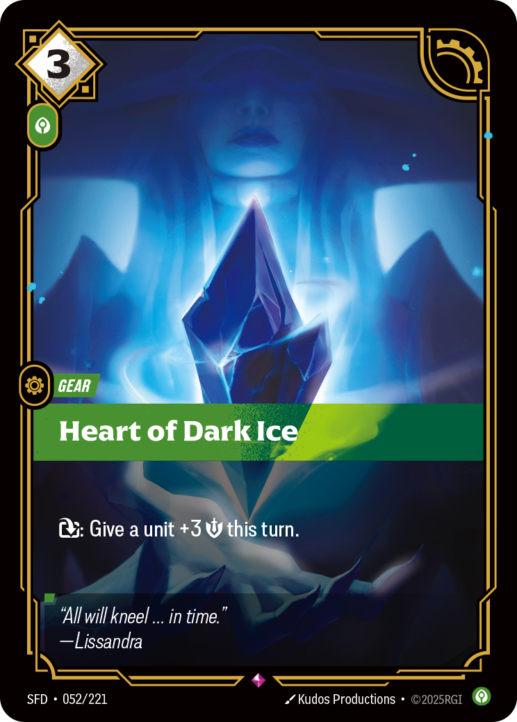 Heart of Dark Ice - 052/221 - Rare (Inglés Foil NM)