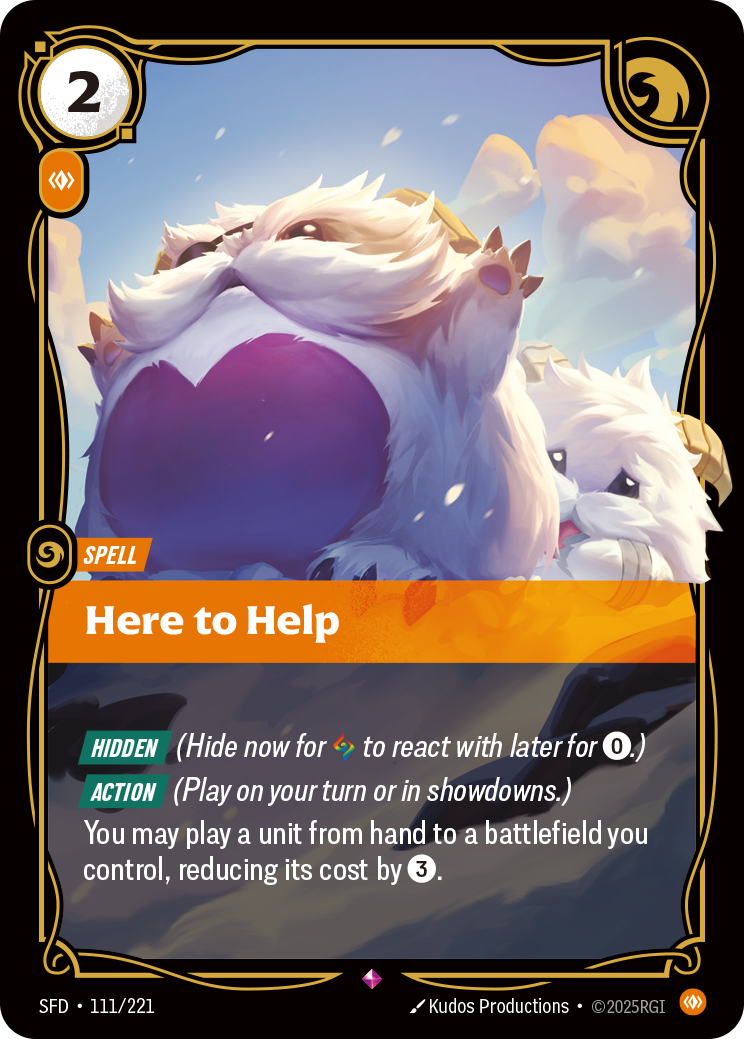 Here to Help - 111/221 - Rare (Inglés Foil NM)