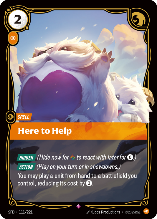 Here to Help - 111/221 - Rare (Inglés Foil NM)