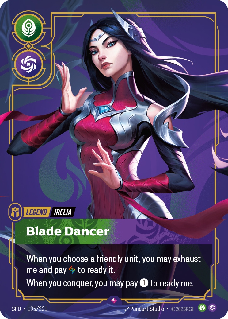 Irelia - Blade Dancer - 195/221 - Rare (Inglés Foil NM)