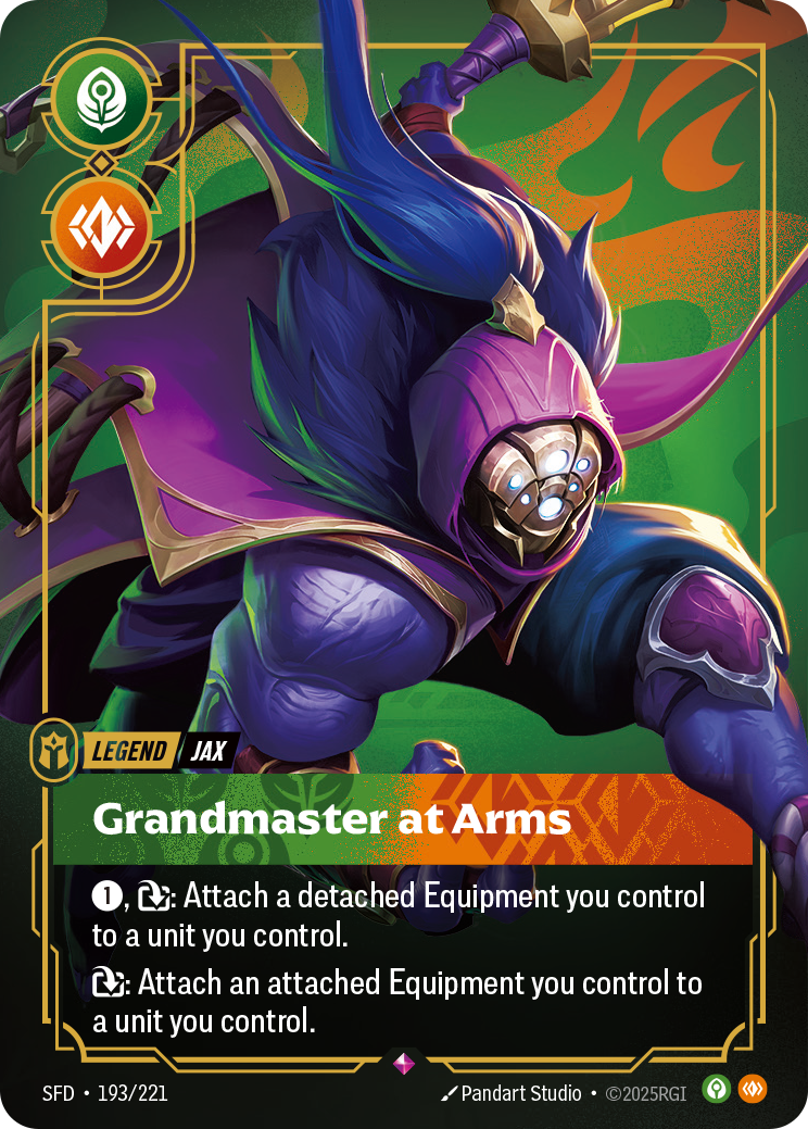 Jax - Grandmaster At Arms - 193/221 - Rare (Inglés Foil NM)