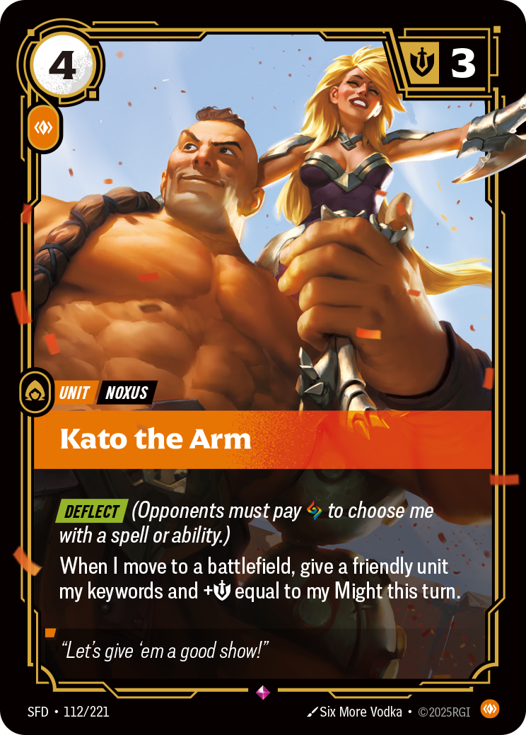 Kato the Arm - 112/221 - Rare (Inglés Foil NM)
