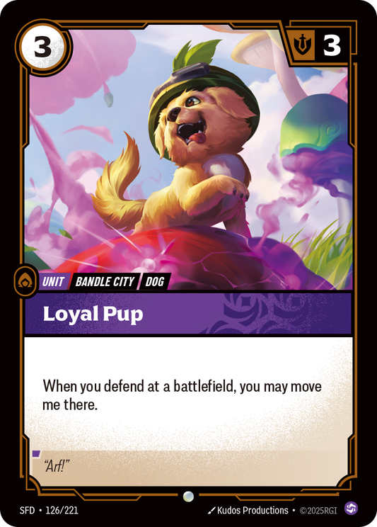 Loyal Pup - 126/221 - Common (Inglés Foil NM)