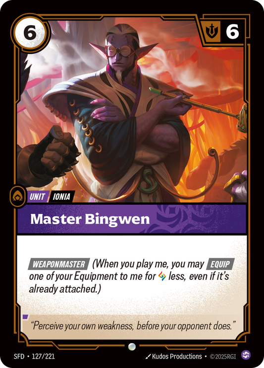 Master Bingwen - 127/221 - Common (Inglés Foil NM)